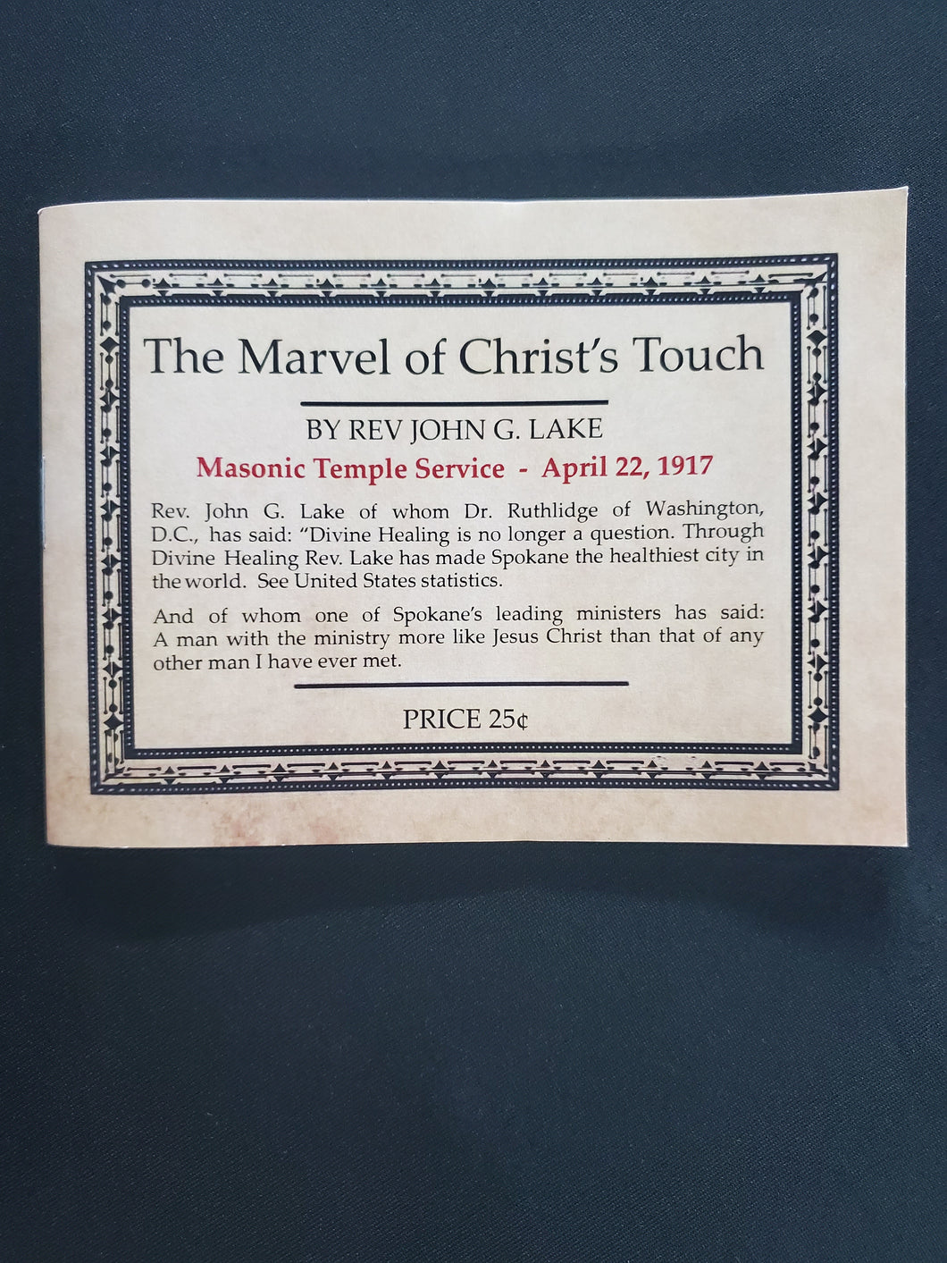 The Marvel of Christ's Touch